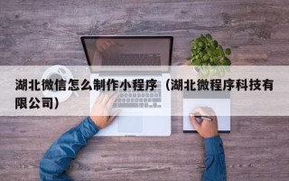 资阳湖北微信怎么制作小程序（湖北微程序科技有限公司）